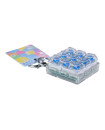 High-Transparency Glow Stress-Relief Nine-Grid Key Clip - Blue